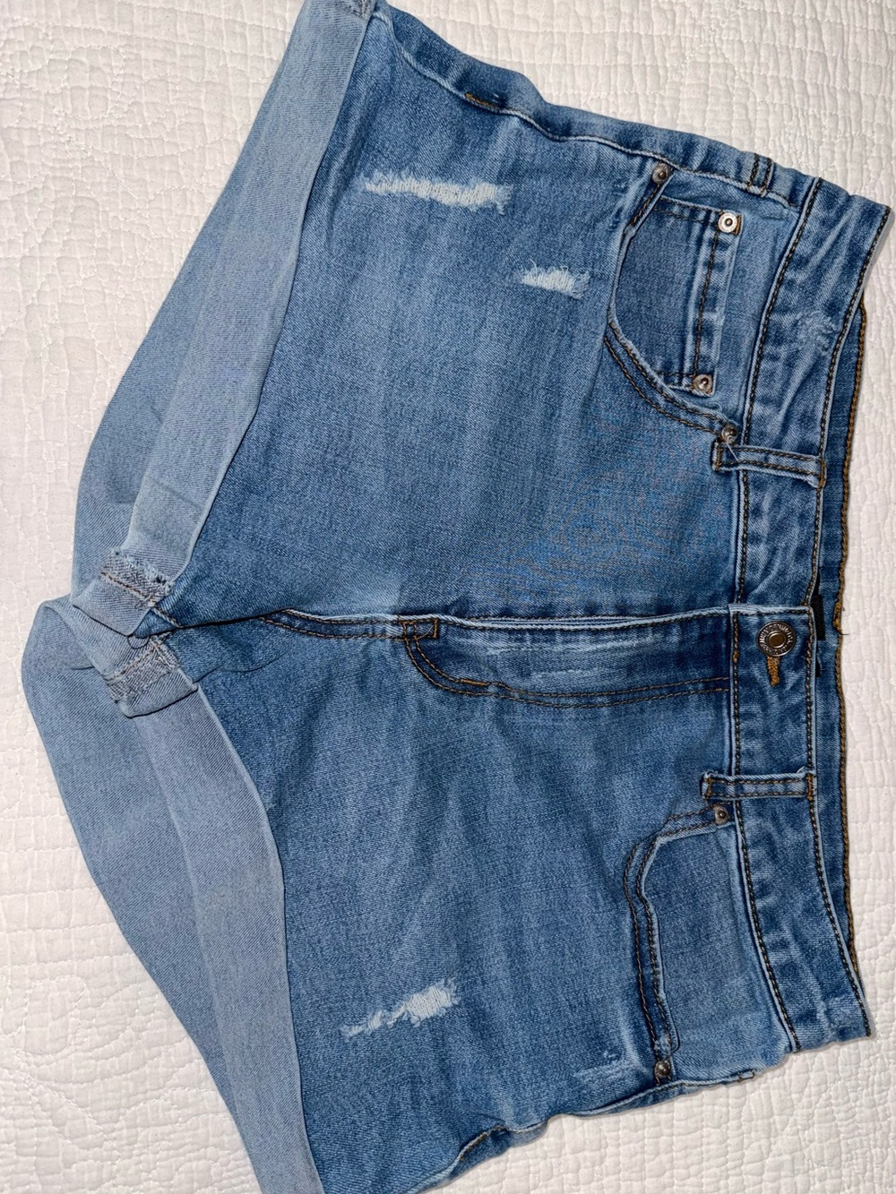 Classic Blue Denim Women's Shorts